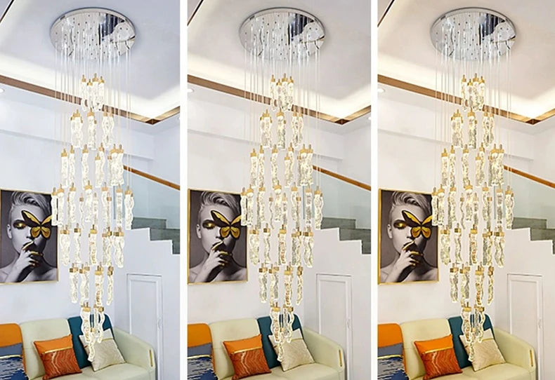 Nordic home decoration, stair chandelier, living room bedroom and dining room Pendant lights, ceiling light, indoor lighting