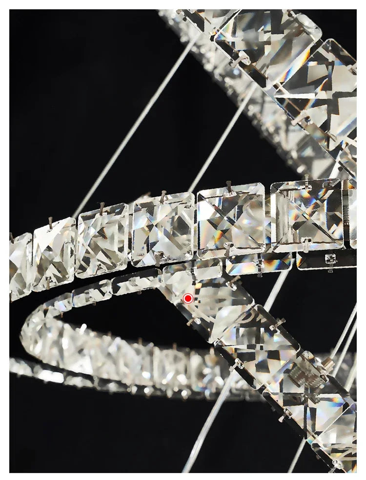 2024 Modern Crystal Ceiling Hanging Chandeliers for Living Dining Table Room Bedroom Lamps Home Decorations Pendant Light Lustre