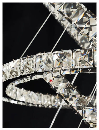 2024 Modern Crystal Ceiling Hanging Chandeliers for Living Dining Table Room Bedroom Lamps Home Decorations Pendant Light Lustre
