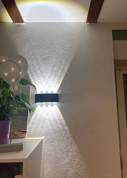 Aluminum LED Wall Lamp Waterproof IP65 Outdoor Garden Lights 8W 12W Interior Wall Light for Bedroom Living Room Stairs Lighting