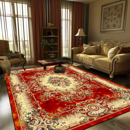 European Style Large Size Carpets for Living Room Decorative Household Rug for Bed Room Washable Non-slip Floor Mat Customizable