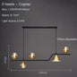 Nordic Black LED Chandelier For Living Room Kitchen Modern Home Indoor Ceiling Lighting Fixtures Glass Ball E14 Hanging Lamps