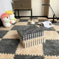 EVA Crawling Mat Stitching Suede Floor Mat Baby Play Mat Home Fashion Living Room Bedroom Puzzle Foam Carpet 30*30*1x1.0cm