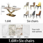 Luxury Dining Table Manger Chair Set Living Room Console Table Dressing Gold Space Savers Multifunction Yemek Masaları Furniture