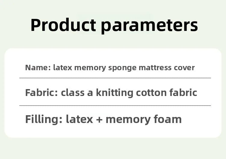 Mattress for home use, bedroom, latex sponge, soft mattress, dormitory, student, single mattress