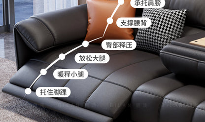 Genuine Leather Modern Sofa Chair Living Room Electric Designer Reclining Sofa Italian Loveseat Divano Soggiorno Home Furniture