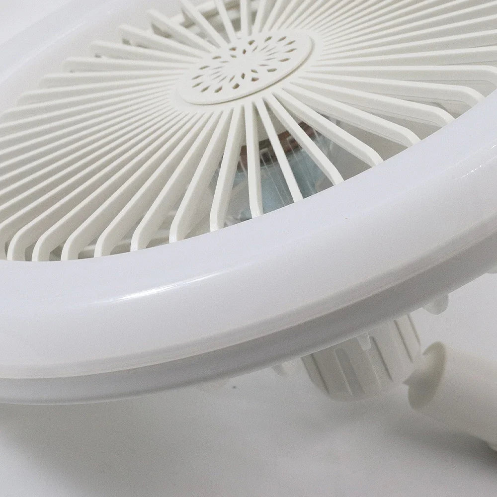 Favorable Discount White Light Round Mini Fan Lamp with Smart Remote Control Chandelier Ceiling Fan Light