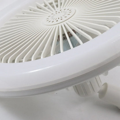 Favorable Discount White Light Round Mini Fan Lamp with Smart Remote Control Chandelier Ceiling Fan Light