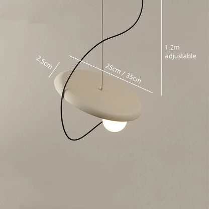 Danish minimalist restaurant circular magnetic pendant lights modern living room bedroom bedside bar table hanging lamps fixture