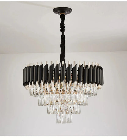 Luxury Modern Crystal Ceiling Chandelier For Living Room Lights Lustre Home Decor Indoor Lighting LED Dining Room Pendant Light