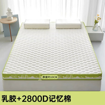 Thai latex filling Mattress Floor mat Foldable Slow rebound Tatami Cushion Cover Bedspreads 5/8cm thickness King Twin Queen Size