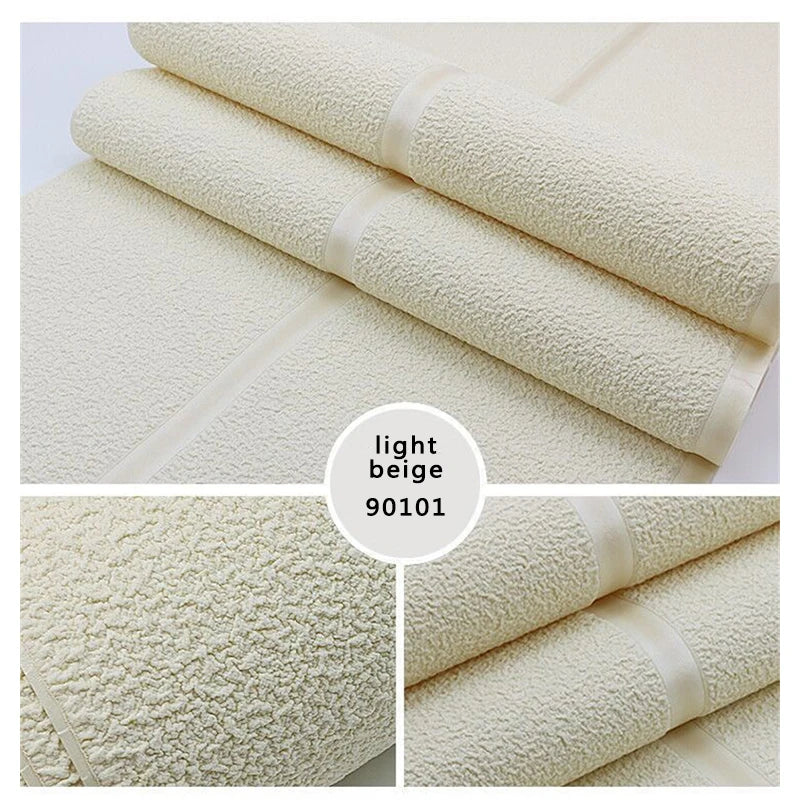 9.5m Roll Modern Deerskin Velvet Wallpaper Non-woven Fabric 3D Stripe Living Room Bedroom TV Background Wall Stickers טפט לקיר