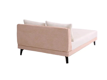 1:12 Dollhouse Miniature Furniture Modern Bedroom Bed /W Pillows Fabric Bed OB11 Toy