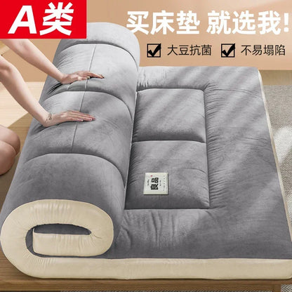 Tatami Soft Mattress for Dormitory Single Bed Mat Soy Fiber Cushioned Floor Mat Double Mattress for Comfortable Sleep