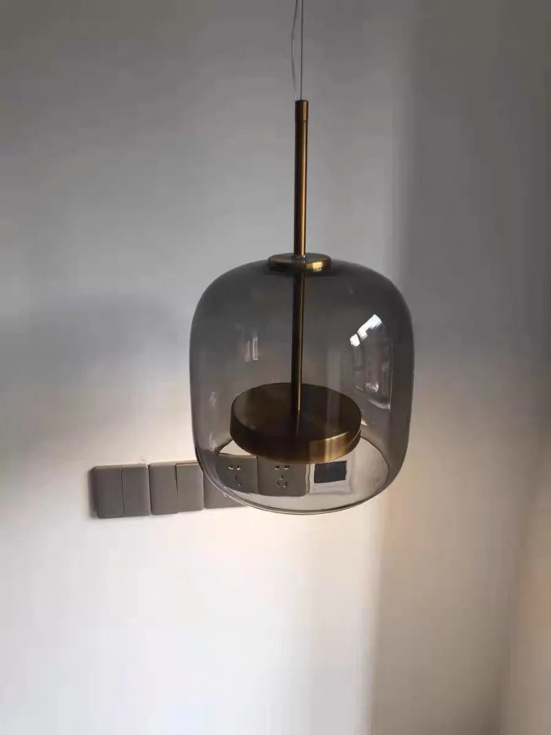 Glass LED Pendant Light for Kitchen, Restaurant, Hanging Lamp, Modern Bedroom, Bedside Shop Decoration, Ceiling Chandeliers, Lustres Decor