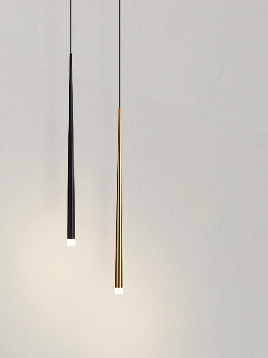 Modern LED Pendant Lights Dimmable 3cm Conical Aluminum & Acrylic Home Hang Lamp Dining Living Room Bar Cafe Droplight Fixture