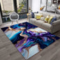 HD Colour Fluid Irregular Illusion Marble 3D Carpet Rug for Home Living Room Sofa Doormat Decor,kids Area Rug Non-slip Floor Mat