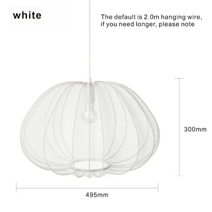 Bolia Balloon Fabric Ceiling Lamps Silk White Ivory Lantern Chandelier Pendant Living Room Bedroom Restaurant Home Decorations