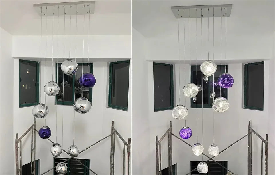 Nordic Lava Loft LED Pendant Light Modern Light PVC Lighting Living Room Indoor Decor Home Fixtures Kitchen Hanging Pendant Lamp
