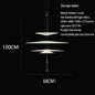 Modern Flying Saucer LED Pendant Lights Personality Home Decor Hanging Lamp Dining Table Bar Living Room Artistic UFO Chandelier