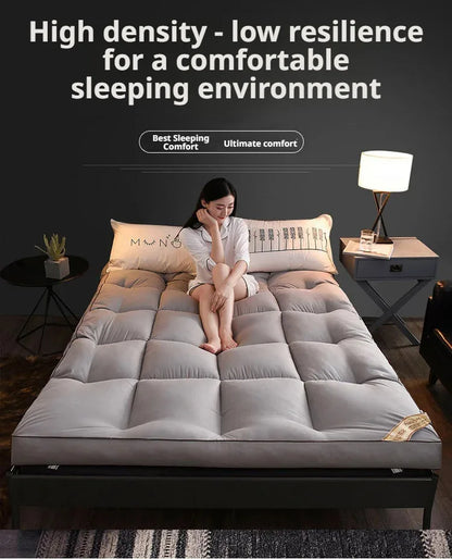 Summer thickening tatami mattress Feather down soft mattress foldable futon folding soft mattresses