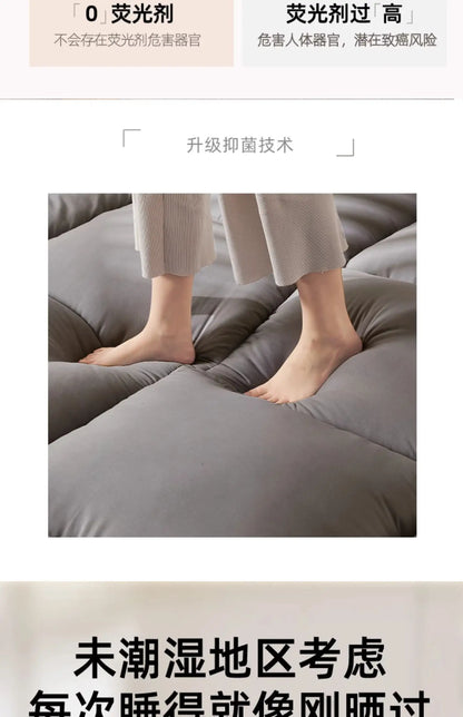 Tatami Soft Mattress for Dormitory Single Bed Mat Soy Fiber Cushioned Floor Mat Double Mattress for Comfortable Sleep