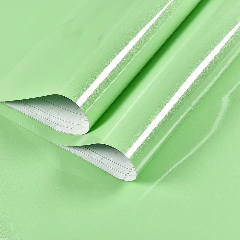 80cm Solid Color Decorative Film PVC Self Adhesive Wall Paper Furniture Renovation Stickers Kitchen Cabinet Waterproof Wallpaper