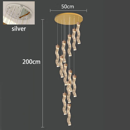 Nordic home decoration, stair chandelier, living room bedroom and dining room Pendant lights, ceiling light, indoor lighting