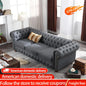 89"Faux Leather Couch Upholstered Sofa with Low Back,Roll Arm Nailhead Trim Classic 3 Seater Sofa for Living Room,Home