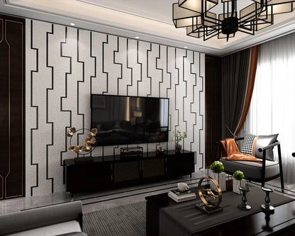 Dark Velvet Wallpaper Coffee Color 3D Thickened TV Background Wall Living Room Non-woven Non-self-adhesive Simple Wall Sticker