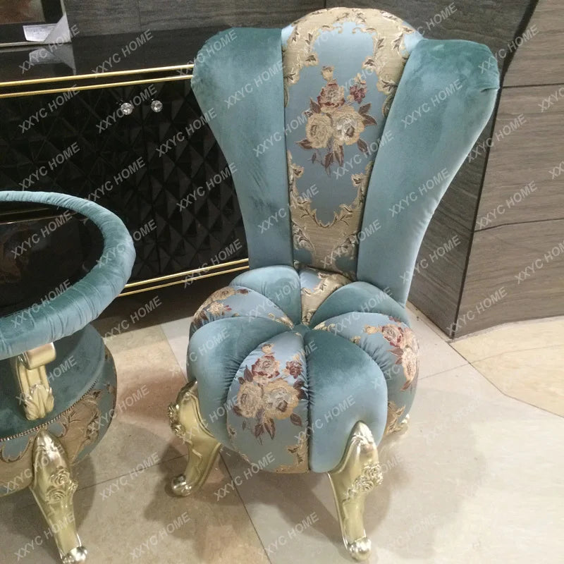 European-Style Leisure Chair Coffee Table Three-Piece Living Room Sofa Couch Balcony Table and Chair Living Room