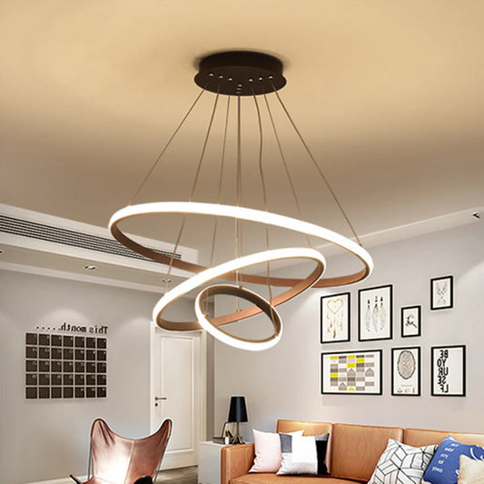 Modern Ceiling Chandelier Lighting Adjustable LED Pendant Chandelier High Brightness Ceiling Lamp for Living Room Bedroom