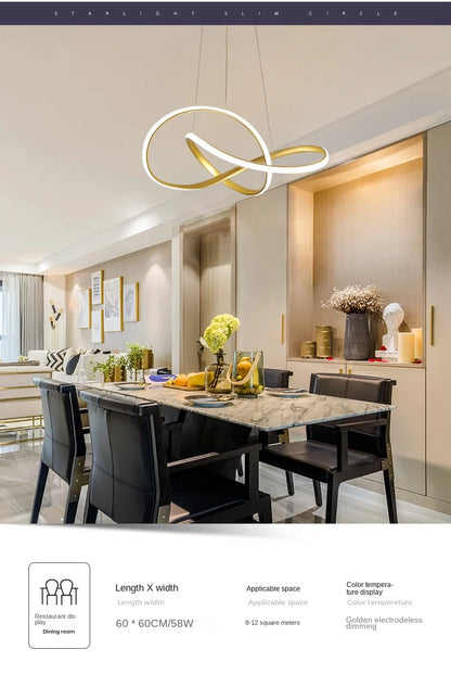 Dining Room Lamp Personality Creativity Clover Restaurant Pendant Lamp Nordic Modern Simple Dining Room Hotel Art Bar Lamp