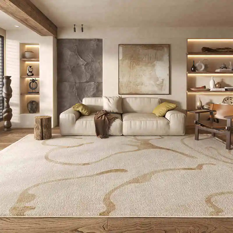 Maillard Style Carpets for Living Room Fluffy Soft Bedroom Decor Plush Carpet Luxury Cloakroom Thick Rug Large Area Washable Mat