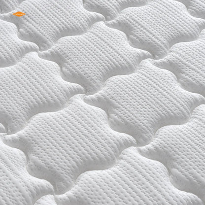 Wholesale Bed Mattresses Luxury California King Size Pillow Top Memory Foam Spring Hybrid Mattress