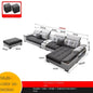 Gray Large Wood Sofas Filler Waterproof Design Lazy Lounges Puffs Couch Salon Recliner Luxury Canape Salon Furniture Home