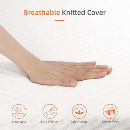 Vesgantti 16CM Gel Memory Foam Single Mattress for Cool Sleep & Pressure Relief - Medium