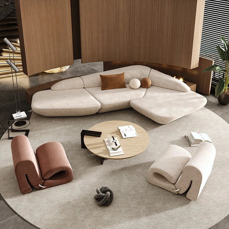 Design European Modern Sofas Leisure Light Luxury  Comfortable High Quality Living Room Sofa Sectional Decor  Muebles Furniture