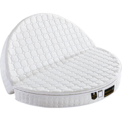 Double Spring Round Mattresses Folding Hard Foldable Queen Round Mattress King Size Sleeping Colchon Plegable Bedroom Furniture