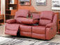 Beige Recliner Sofa Set, Manual Reclining Sofa Living Room Furniture Sets Bonded Leather Reclining sofas(Beige, 3PCS Set)