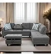Cars Sofa for Living Room Set 3 Piece Modern Decor Loveseat Set with Arms and Nailhead,Includes Couch and A