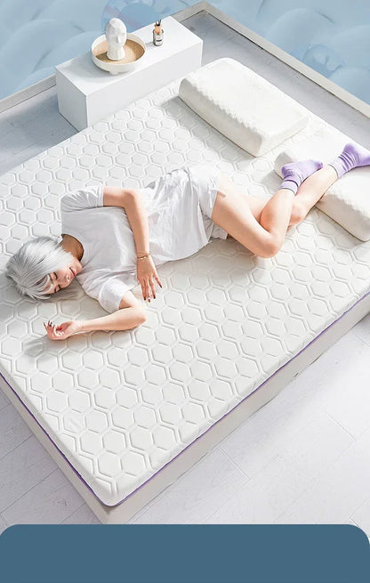 Foldable Natural Latex Mattress for Double Single Bed King Size Mat In Dormitory Hotels Bedroom Furniture Household Thickened