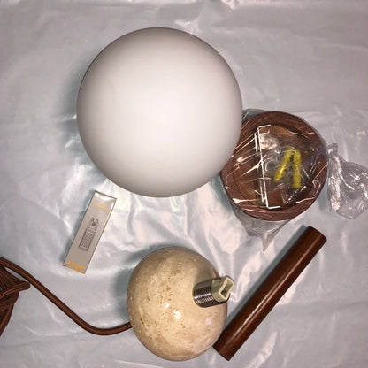 Cream Style Pendant Lamp Bedroom Bedside Led Chandelier Stone Wood Light Designer Bauhaus Medieval Restaurant Bar Small Lights