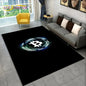 3D Bitcoin Virtual Currency Area Rug Large, Carpet Rug for Living Room Bedroom Sofa Playroom Doormat Decor, Kid Non-slip Floor Mat