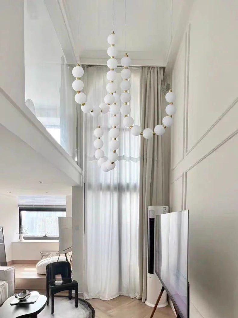 Modern home decor led lights pendant light lamps forstaircase Chandeliers for living room hanging light indoor lighting