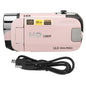 1080P HD 16MP Digital Camera 2.4 Inch Rotatable Screen Camcorder 16X Zoom HD Anti-shock Video Recorder with Fill Light
