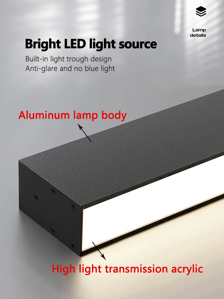 Ceiling lamps for kitchen, living room, ceiling lights led bedroom, dining room, Nordic modern aisle, balcony strip light