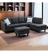 Cars Sofa for Living Room Set 3 Piece Modern Decor Loveseat Set with Arms and Nailhead,Includes Couch and A