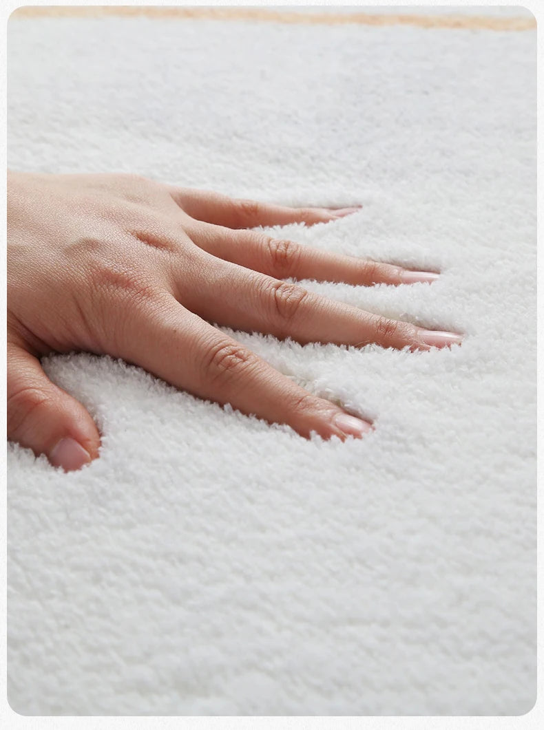 Modern Style Living Room Decoration Line Carpet Fluffy Soft Rugs for Bedroom Abstract Design Plush Rug Home Thickened Floor Mat