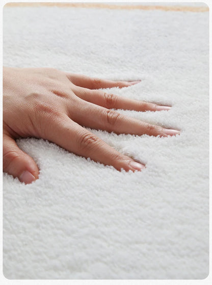 Modern Style Living Room Decoration Line Carpet Fluffy Soft Rugs for Bedroom Abstract Design Plush Rug Home Thickened Floor Mat